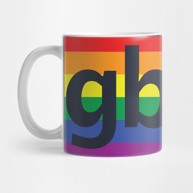 Gay BFF Pride Rainbow Typography by ellenhenryart